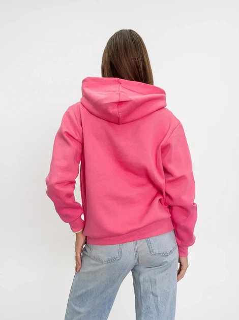 Жіноче однотонне худі на флісі Pink Daisy Рожевий L (7430) - Фото 2 Жіноче однотонне худі на флісі Pink Daisy Рожевий L (7430) - зображення 2