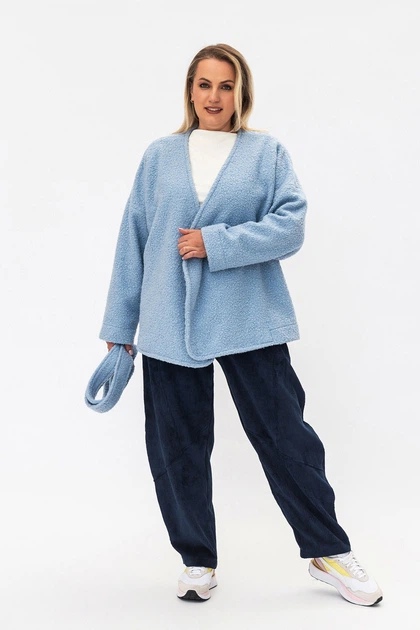 Жакет LOTTE Блакитний 4XL/5XL (3044322) - Фото 4 Жакет LOTTE Блакитний 4XL/5XL (3044322) - изображение 4