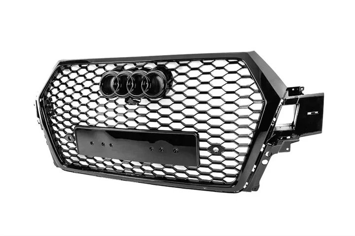 Решетка радиатора Audi Q7 / SQ7 4M 2015-2019 стиль RSQ7 черный глянец под камеру - Фото 4 Решетка радиатора Audi Q7 / SQ7 4M 2015-2019 стиль RSQ7 черный глянец под камеру - изображение 4
