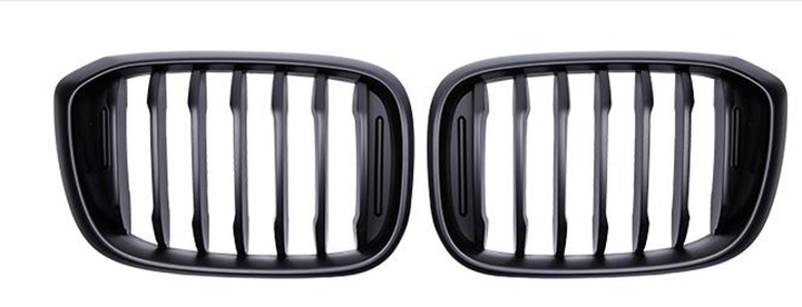 Ніздрі решітки радіатора переднього бампера BMW Х4 G02 2018-2022 Black 1BAR - Фото 1 Ніздрі решітки радіатора переднього бампера BMW Х4 G02 2018-2022 Black 1BAR - зображення 1