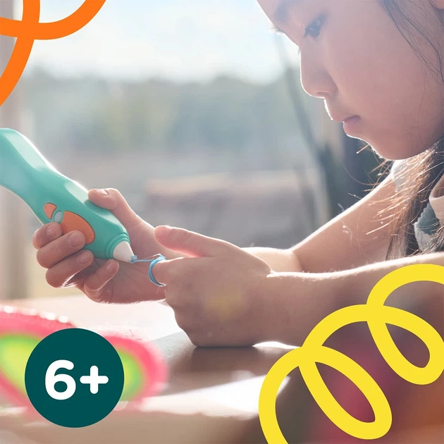 3D-ручка 3Doodler Start Plus для детского творчества Креатив Плюс 72 стержня аккумуляторная - Фото 4 3D-ручка 3Doodler Start Plus для детского творчества Креатив Плюс 72 стержня аккумуляторная - изображение 4