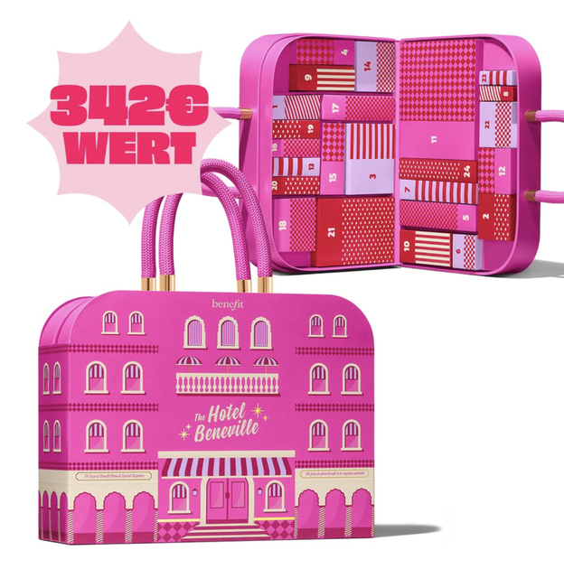 Адвент-календар з косметикою Benefit The Hotel Beneville Beauty Advent Calendar 2026 - зображення 2