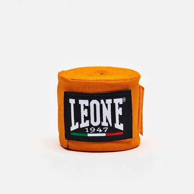 Боксерские бинты Leone хлопок 350 см оранжевые 2 шт. - Фото 2 Боксерские бинты Leone хлопок 350 см оранжевые 2 шт. - изображение 2