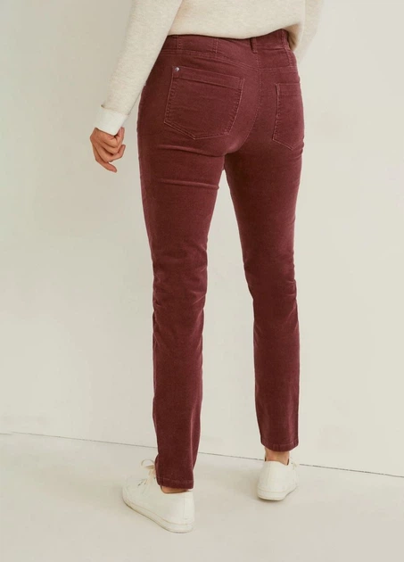 Вельветовые джинсы slim fit C&A 2179120c36 38 бордовые (100016458) - Фото 2 Вельветовые джинсы slim fit C&A 2179120c36 38 бордовые (100016458) - изображение 2