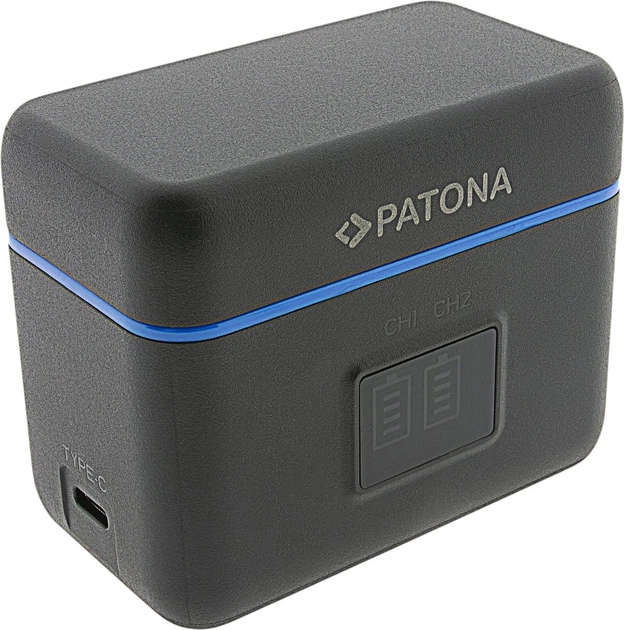 Зарядний пристрій PATONA Dual Slot USB-C для Insta360 X5 IS360X5B (4055655259385) - зображення 5