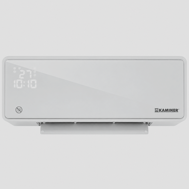 Тепловая воздушная завеса Kaminer ZELVION 26398 2000 Вт с Wi-Fi Tuya Smart, пультом и стеклянной панелью белая - изображение 11