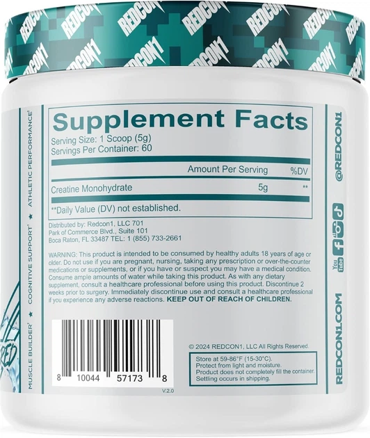 Креатин моногідрат Creatine Monohydrate 300g (Unflavored) - Фото 2 Креатин моногідрат Creatine Monohydrate 300g (Unflavored) - зображення 2