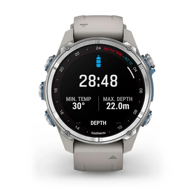 Дайвінг компьютер GARMIN Descent Mk3 010-02753-04 43mm, Passvtd Steel / Fog Gry, Dive Computer, GPS - Фото 2 Дайвінг компьютер GARMIN Descent Mk3 010-02753-04 43mm, Passvtd Steel / Fog Gry, Dive Computer, GPS - зображення 2