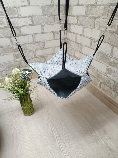 Комплект для гризунів, будиночок, гамак для морських свинок, шиншил Animals_joy (205) - Фото 4 Комплект для гризунів, будиночок, гамак для морських свинок, шиншил Animals_joy (205) - изображение 4