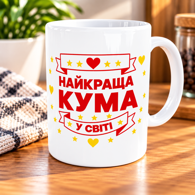 Набор парные кружки для дедушки и бабушки - Лучший Дедушка Лучшая Бабушка 330 мл белая ручка (COPY) - изображение 3