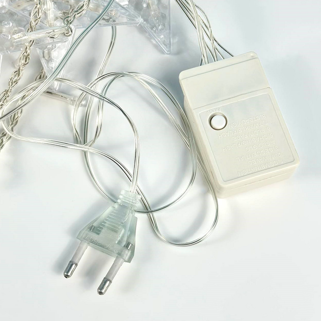 Гірлянда дзвіночок ялинка олень зірки 3.5м*1м 138LED 220V Різнобарвна - зображення 4
