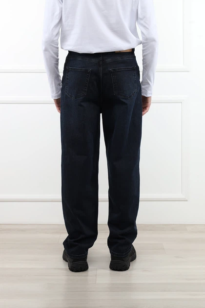 Джинси baggy чоловічі YUKI синій W33 ЦБ-00300453 - Фото 4 Джинси baggy чоловічі YUKI синій W33 ЦБ-00300453 - изображение 4