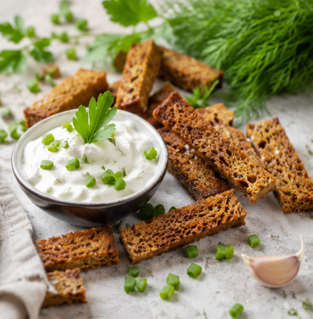 Сухарики-гренки со вкусом сметана зелень к пиву 35 г - изображение 2