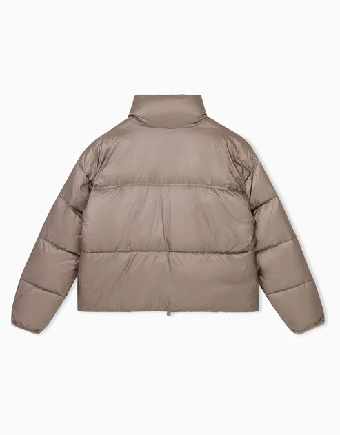 Женская куртка-бомбер EA7 Emporio Armani в серо-бежевом цвете - размер 25/50 (M)(7W001519/AF16413/U6100) - изображение 6