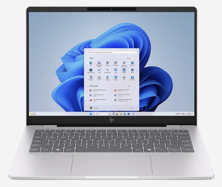 Ноутбук HP OmniBook 7, Intel Core 5 210H, 16 ГБ, SSD 512 ГБ, OLED 14" 2.8K 120 Гц, Windows 11 — 14-fs0001nw (C39B8EA) - Фото 3 Ноутбук HP OmniBook 7, Intel Core 5 210H, 16 ГБ, SSD 512 ГБ, OLED 14" 2.8K 120 Гц, Windows 11 — 14-fs0001nw (C39B8EA) - зображення 3