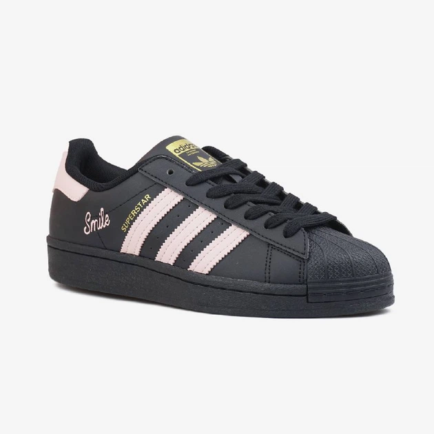 Жіночі кросівки Adidas Superstar Smile Black Pink 36 - Фото 4 Жіночі кросівки Adidas Superstar Smile Black Pink 36 - изображение 4