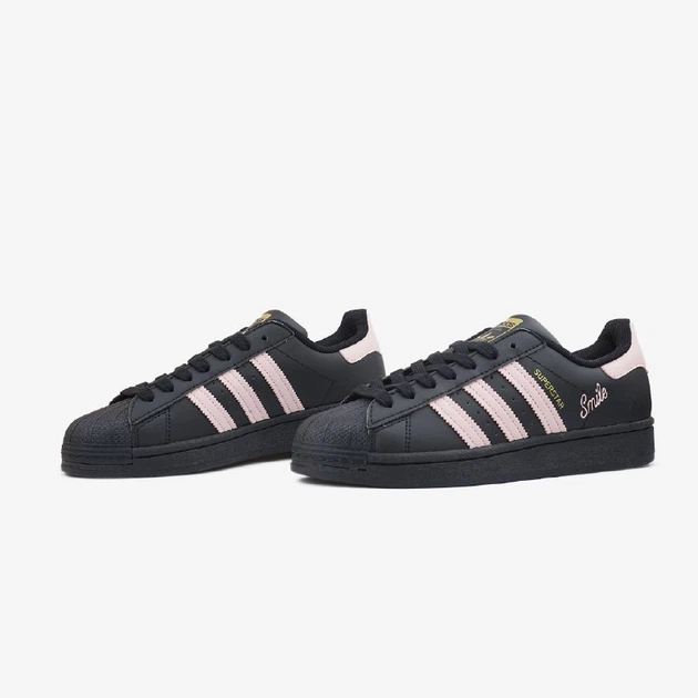 Жіночі кросівки Adidas Superstar Smile Black Pink 36 - Фото 8 Жіночі кросівки Adidas Superstar Smile Black Pink 36 - изображение 8