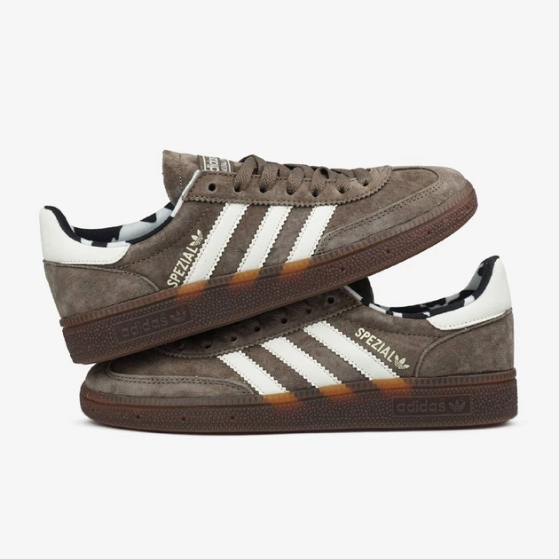 Жіночі кросівки Adidas Handball Spezial Brown White Cow Print 38 - изображение 9