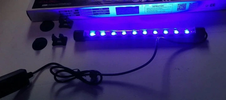 Синя Підводна LED лампа для акваріума, Xilong T4-20E LED 2.5 вт 150мм - Фото 4 Синя Підводна LED лампа для акваріума, Xilong T4-20E LED 2.5 вт 150мм - зображення 4