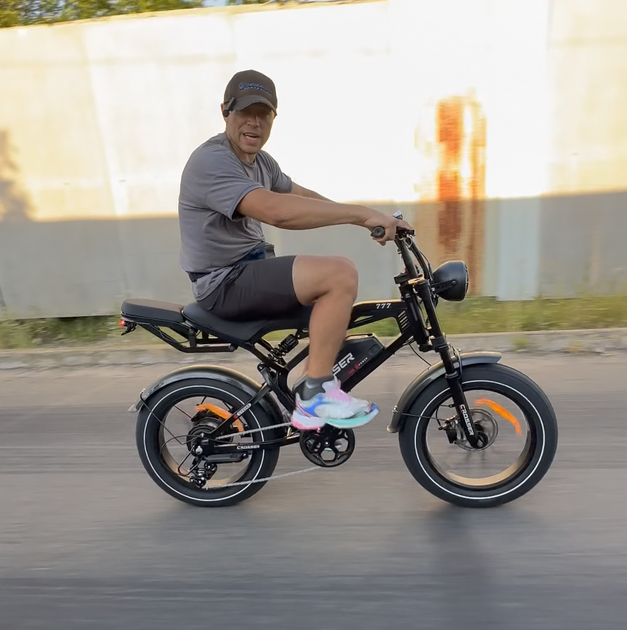 Електровелосипед Crosser 777 48V 500W 15Ah Літієва батарея Фетбайк 20x4.0 Гідравлічні гальма - изображение 4