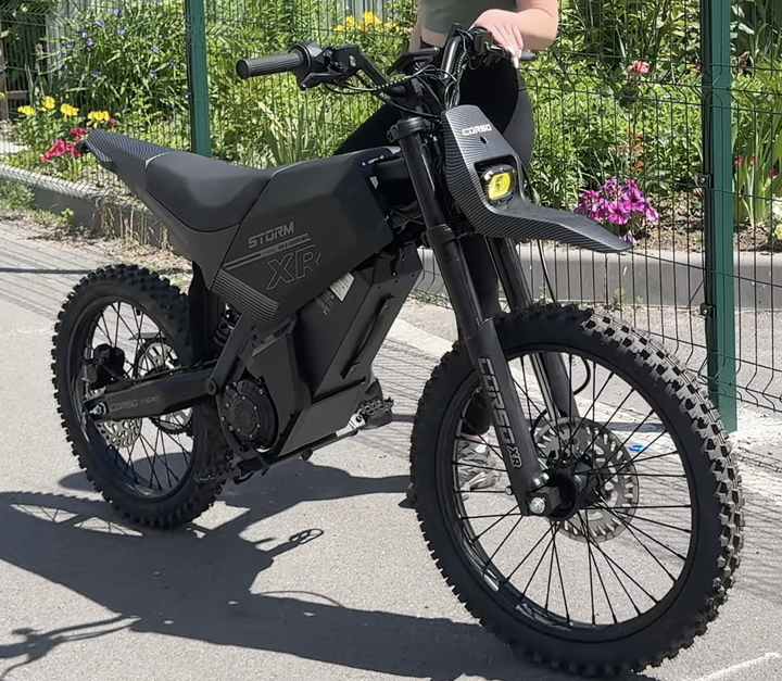 Електрокросбак Corso Storm E-2500 Neo XR-34090 2500 W пік 4000 W 60 V 27 Ah 70 км/год діртбайк Чорний - изображение 6