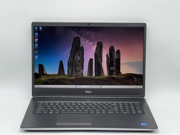 Мобільна робоча станція Б-клас Dell Precision 7760 / 17.3" (1920x1080) IPS / Intel Core i7-11850H (8 (16) ядер по 2.5 - 4.8 GHz) / 32 GB DDR4 / 960 GB SSD / nVidia GeForce RTX 3080, 8 GB GDDR6, 256-bit / WebCam б/в + Подарунок Бездротова миша HOCO GM28 - зображення 2