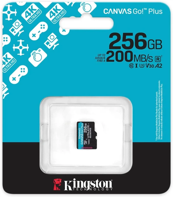 Карта пам'яті microSD 256GB Class 10 UHS-I U3 V30 A2 160MB/s 200MB/s - зображення 3