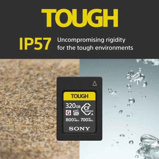 Карта памяти Sony CFexpress Type A 320GB R800/W700 Tough - изображение 3