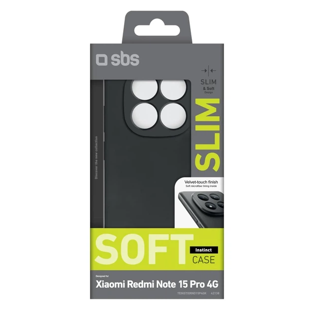 Чехол SBS Instinct для Xiaomi Redmi Note 15 Pro Black (8018417542138) - Фото 2 Чехол SBS Instinct для Xiaomi Redmi Note 15 Pro Black (8018417542138) - изображение 2