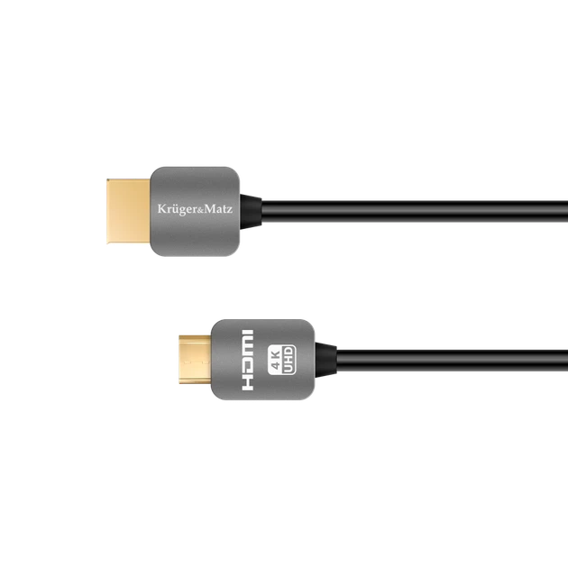 Кабель HDMI - mini HDMI (A-C) 1.8 м Krüger&Matz (KM0325) - Фото 1 Кабель HDMI - mini HDMI (A-C) 1.8 м Krüger&Matz (KM0325) - изображение 1