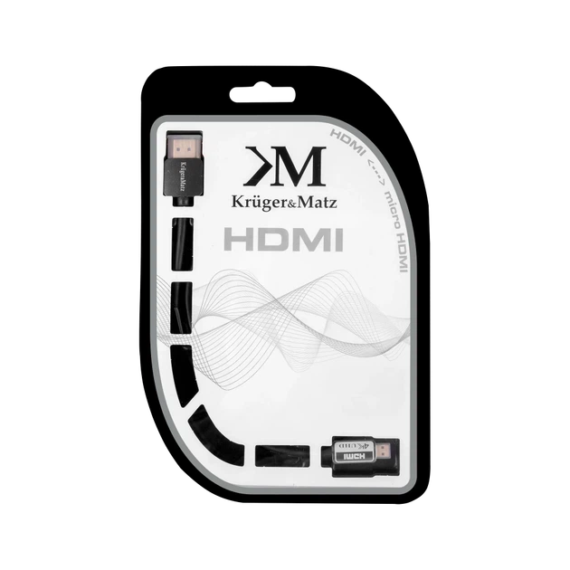 Кабель Kruger&Matz HDMI - micro HDMI 3.0m (KM0328) - изображение 3
