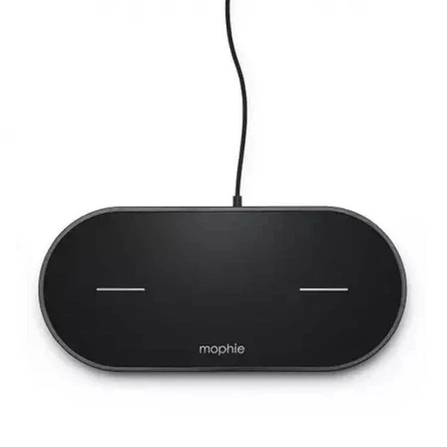 Беспроводное зарядное устройство Mophie Universal Wireless Dual 2x10W Black (848467099294) - изображение 2