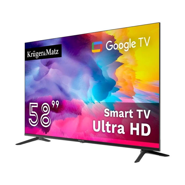 Телевизор Krüger&Matz 58" UHD Smart DVB-T2/S2 H.265 (KM0258UHD-G2) - Фото 2 Телевизор Krüger&Matz 58" UHD Smart DVB-T2/S2 H.265 (KM0258UHD-G2) - изображение 2