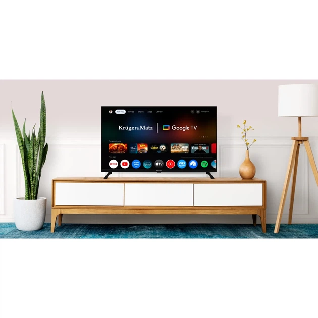 Телевизор Krüger&Matz 40" FHD Google TV 5.0 DVB-T2/S2/T/C H.265 HEVC (KM0240FHD-G2) - изображение 8