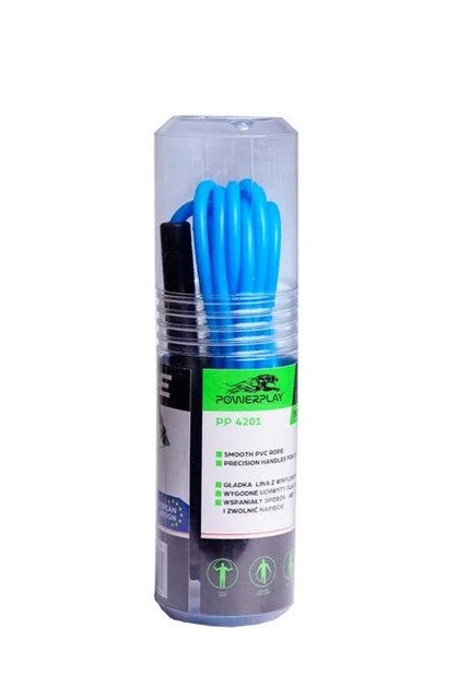 Скакалка Active Point ПВХ 2,8 м Синяя - изображение 3