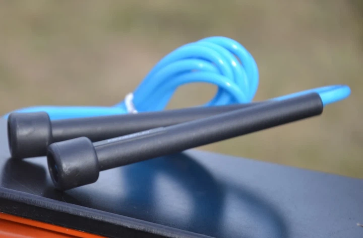 Скакалка Active Point ПВХ 2,8 м Синяя - изображение 8