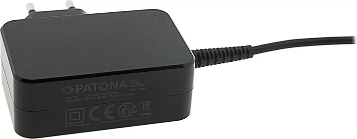 Zasilacz PATONA Universal PD 65W USB-C do laptopa Apple / Lenovo / Samsung (4055655232593) - Zdjęcie 2 Zasilacz PATONA Universal PD 65W USB-C do laptopa Apple / Lenovo / Samsung (4055655232593) - obraz 2