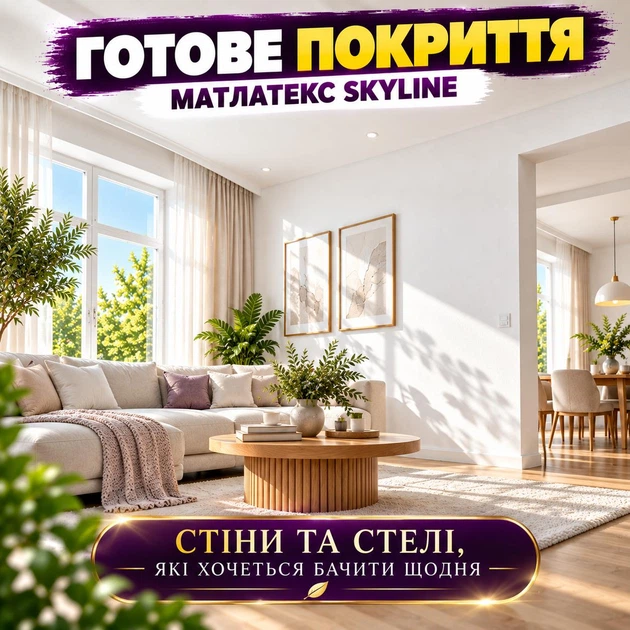 Краска для интерьера акриловая водно-дисперсионная Матлатекс SkyLine 4,2 кг - Фото 10 Краска для интерьера акриловая водно-дисперсионная Матлатекс SkyLine 4,2 кг - изображение 10