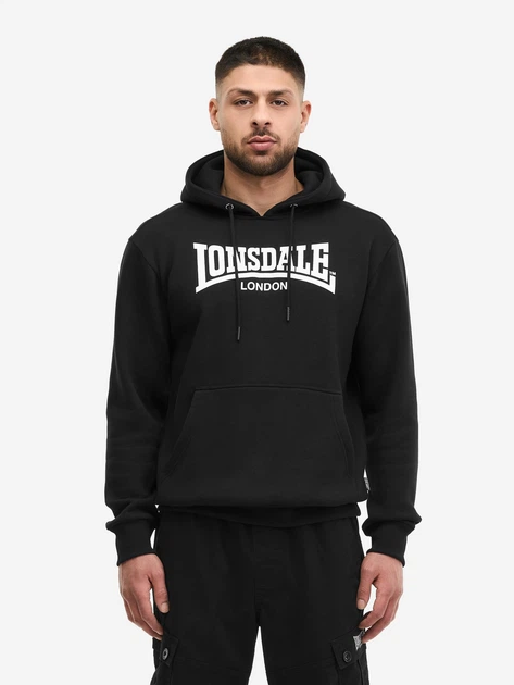 Худі флісовий чоловічий Lonsdale BICKINGTON 117923-1500 (L) Black/White (4070376013016) - Фото 1 Худі флісовий чоловічий Lonsdale BICKINGTON 117923-1500 (L) Black/White (4070376013016) - изображение 1