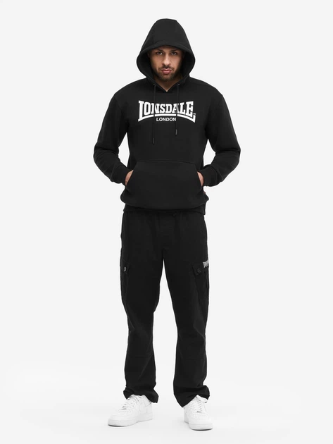 Худі флісовий чоловічий Lonsdale BICKINGTON 117923-1500 (L) Black/White (4070376013016) - Фото 3 Худі флісовий чоловічий Lonsdale BICKINGTON 117923-1500 (L) Black/White (4070376013016) - изображение 3