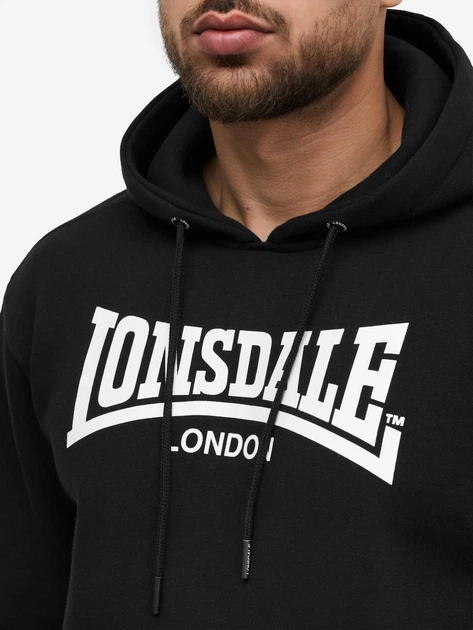 Худі флісовий чоловічий Lonsdale BICKINGTON 117923-1500 (L) Black/White (4070376013016) - Фото 4 Худі флісовий чоловічий Lonsdale BICKINGTON 117923-1500 (L) Black/White (4070376013016) - изображение 4