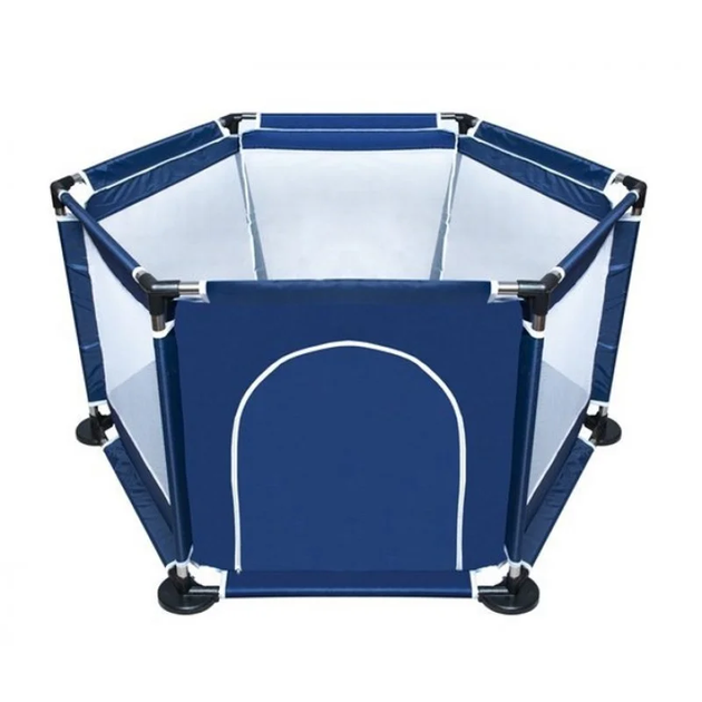 Манеж детский Malatec 126х109х65,5 см Синий - Фото 4 Манеж детский Malatec 126х109х65,5 см Синий - изображение 4