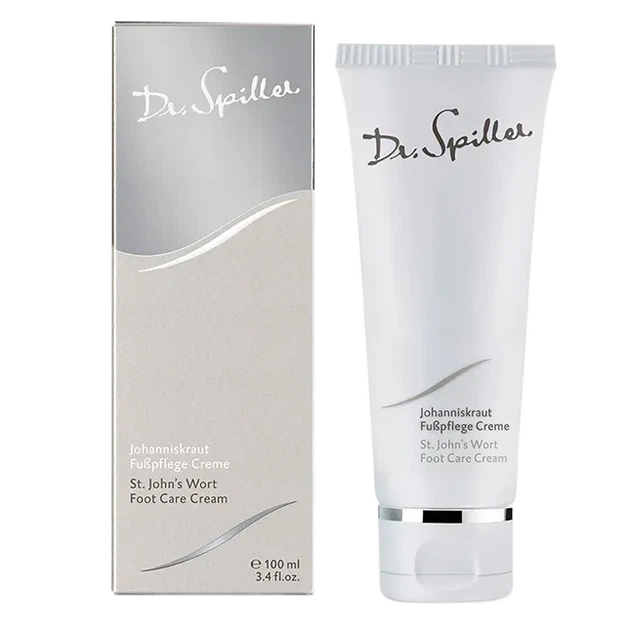 Dr. Spiller St. John’s Wort Foot Care Cream — живильний та освіжальний крем для сухої шкіри стоп, 100 мл - Фото 1 Dr. Spiller St. John’s Wort Foot Care Cream — живильний та освіжальний крем для сухої шкіри стоп, 100 мл - зображення 1