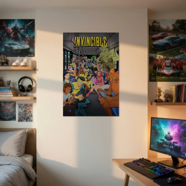 Постер Невразливий, Invincible, декор кімнати підлітка, вільтруміт, Омнімен, A1 90×60 см (id7356) - зображення 2