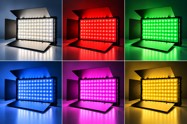 LED-лампа VP600 RGB 24W + RGB 15W, 2700–6500K, 42 ефекти, 2×NP-F750 — відеосвітло для фото та відео - Фото 4 LED-лампа VP600 RGB 24W + RGB 15W, 2700–6500K, 42 ефекти, 2×NP-F750 — відеосвітло для фото та відео - зображення 4