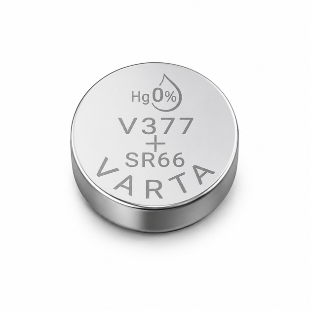 Батарейка Varta V377 Silver Oxide 1,55V 1 шт (00377101401) - изображение 3
