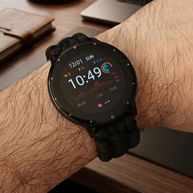 Мужские смарт-часы UWatch Smart Classic Paracord 1.28 дюйма, 2 ремешка - Фото 7 Мужские смарт-часы UWatch Smart Classic Paracord 1.28 дюйма, 2 ремешка - изображение 7