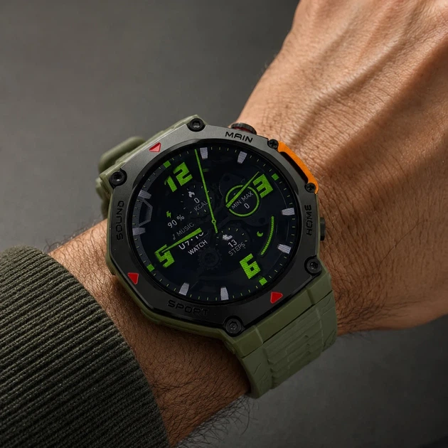 Умные часы Modfit Navigator Al Green с GPS, компасом и водозащитой 5 ATM - Фото 4 Умные часы Modfit Navigator Al Green с GPS, компасом и водозащитой 5 ATM - изображение 4
