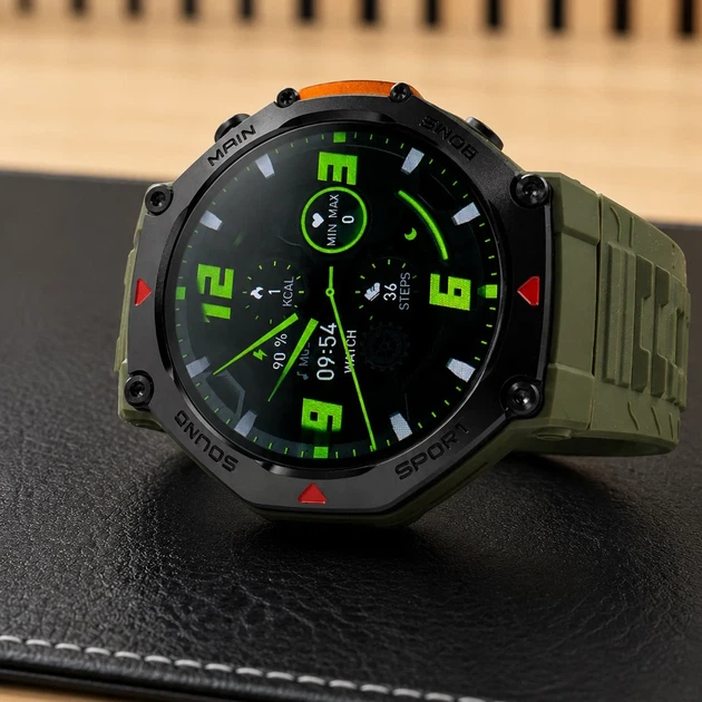 Умные часы Modfit Navigator Al Green с GPS, компасом и водозащитой 5 ATM - Фото 6 Умные часы Modfit Navigator Al Green с GPS, компасом и водозащитой 5 ATM - изображение 6