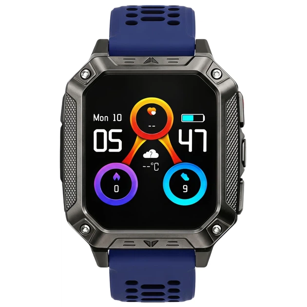 Смарт-часы UWatch Formula K+ Sport Blue с 3 ремешками, мужские - Фото 2 Смарт-часы UWatch Formula K+ Sport Blue с 3 ремешками, мужские - изображение 2